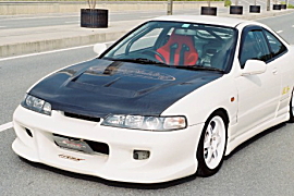 ホンダ DC2 DB8 インテグラ カーボンカナード 空力 フロントバンパー